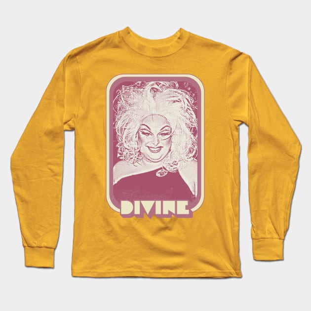 Divine / / Retro 80s Style Fan Art Long Sleeve T-Shirt by DankFutura